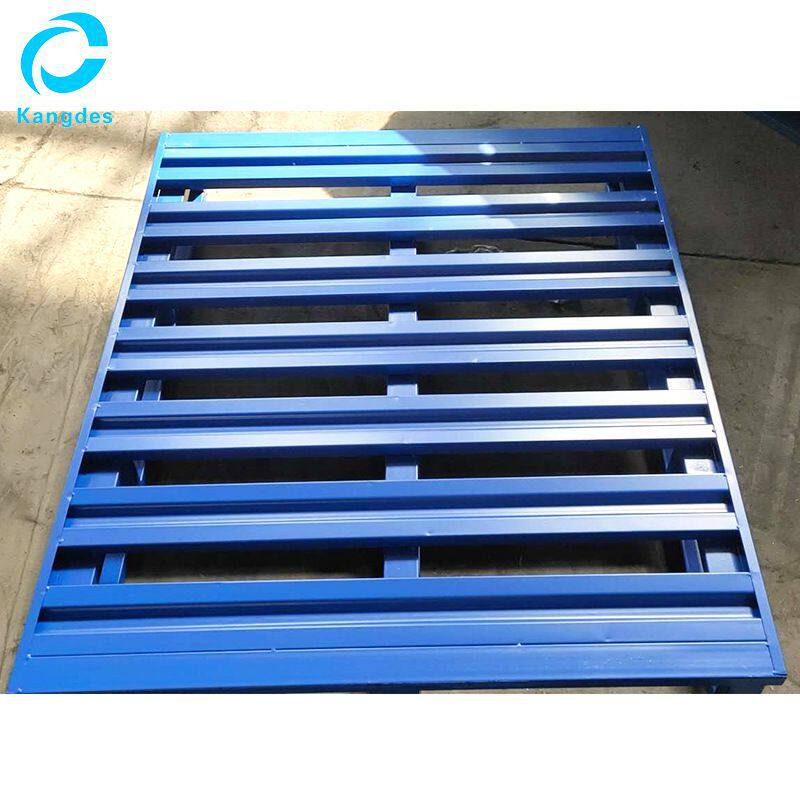 定制金属托盘仓库物流铁托盘 大型叉车铁托盘周转两面进防潮板厂