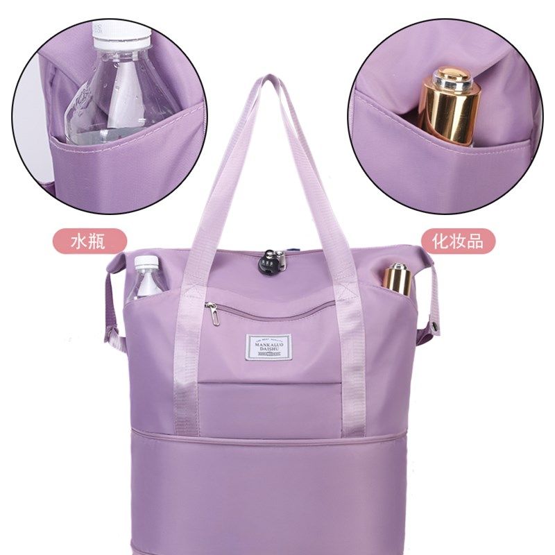 带轮旅行袋女大容量双肩包短途手提出差行李袋子防水轻便待产收纳,箱包皮具/热销女包/男包,旅行袋,淘宝优惠券,粉丝福利购,淘宝优惠卷