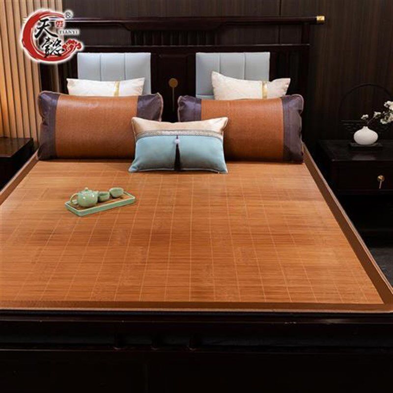 夏季1.2m凉席定做1米8家用1.5竹席1.35直筒草席2米长席子定制