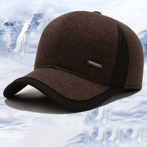 男冬季男士2023保暖款加厚绒鸭舌加冬天帽子帽棒球新款中老年人