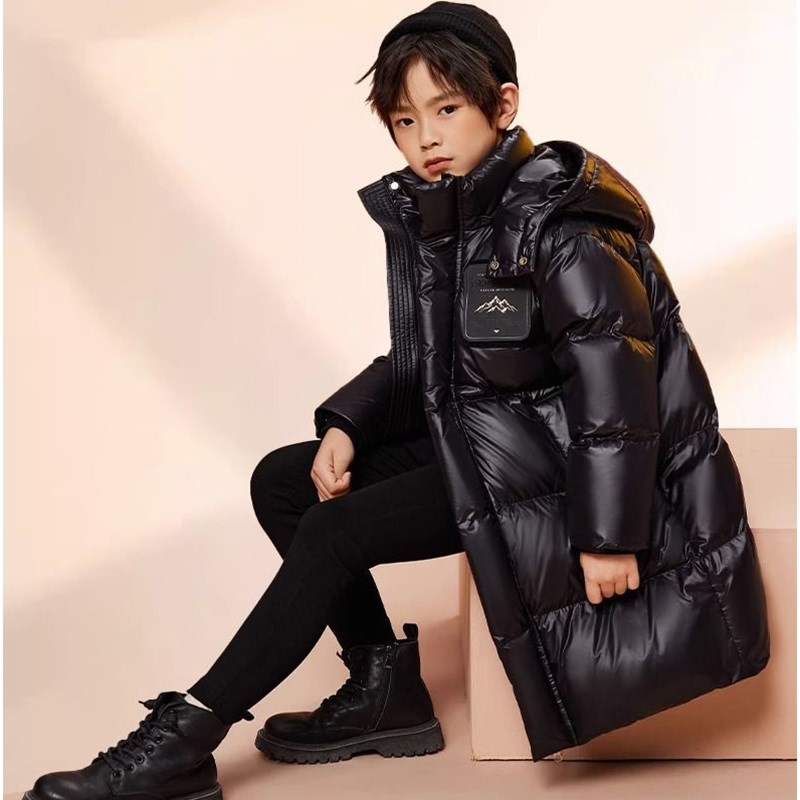 2024儿童羽绒服男女大童加厚90绒新款冬装中长款保暖鸭绒男童外套