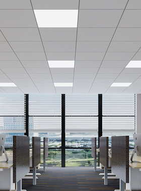 办公室集成吊顶iLED灯厨房浴室化妆室铝扣板嵌入式面板灯平板灯具