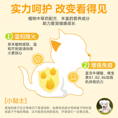 奥萨ASAP清热康宁金银花猫咪上火去泪痕狗狗除R口臭口炎降火口服