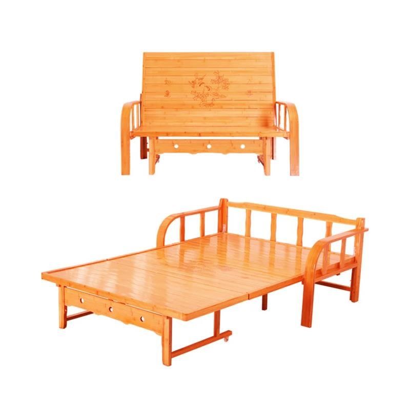 竹床折叠沙发床两用多功能家用双人简易推拉床单人午睡午休硬板床,住宅家具,可折叠床,淘宝优惠券,粉丝福利购,淘宝优惠卷