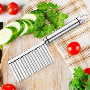 Stainless Potato Slicer Cutter Vegetable Dough Chip Steel