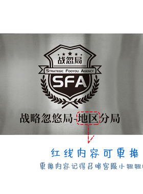 局座战略忽悠局新logo段w子张召忠战忽局地方牌匾铁门牌创意搞笑