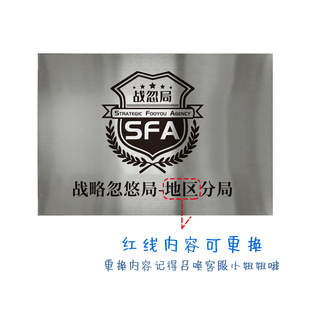 局座战略忽悠局新logo段w子张召忠战忽局地方牌匾铁门牌创意搞笑