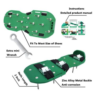 A Pair Lawn Aerator Shoes Sandals Grass Spikes Nail Cultivat