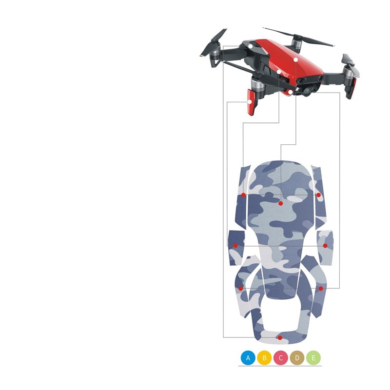 Waterproof er Decal Skin Cover for DJI Mavic Air Drone Acces