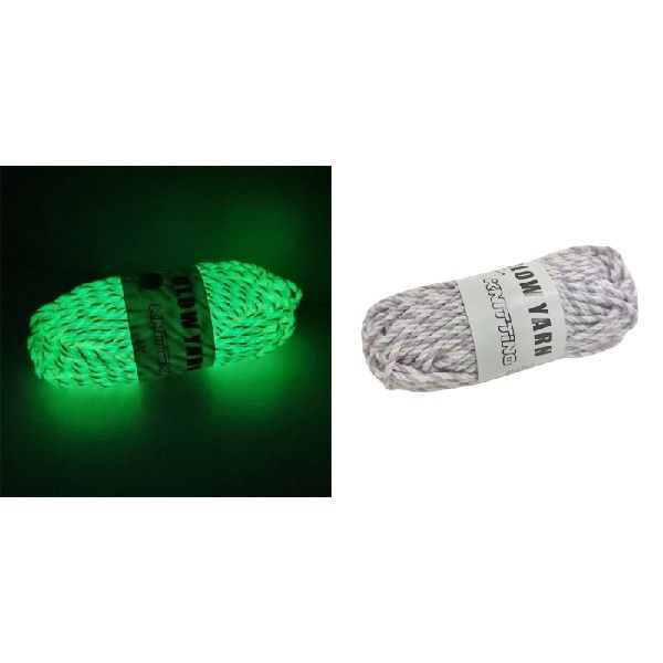 极速DIY Knitting Yarn Luminous Yarn Glow in The Dark Yarn fo