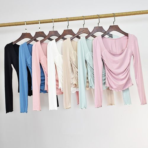 显瘦舞蹈服女长袖上衣现代舞练功服芭蕾中国舞古典舞基训服形体服