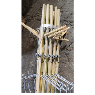 新品竹制b老鼠夹灭鼠器纲丝夹老鼠夹子野外连续老鼠器抓老鼠钢丝