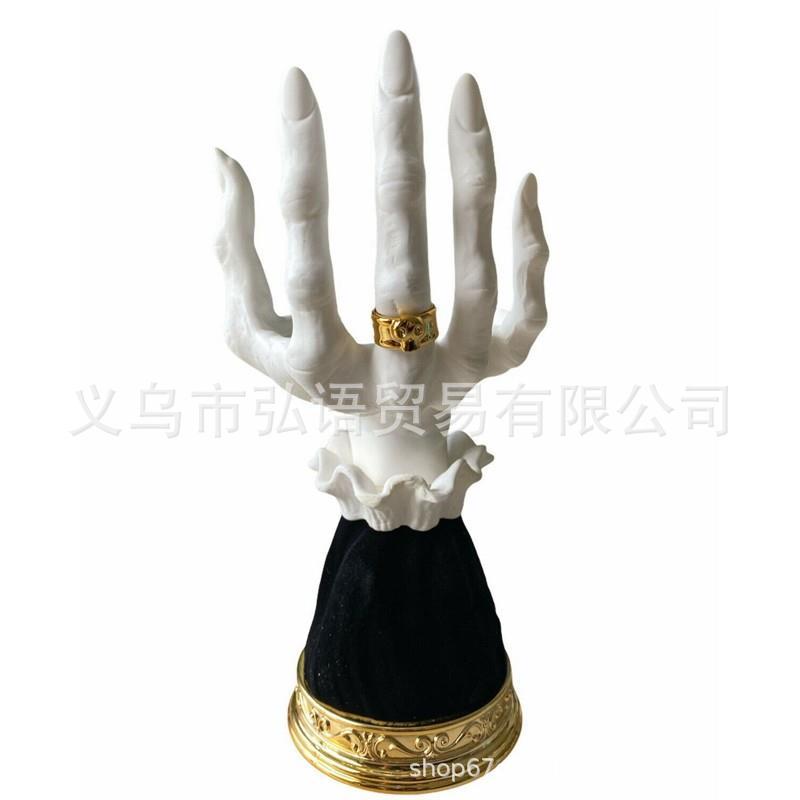 极速发货新品女巫k手烛台树脂摆件骨节手托盘工艺品家具书桌装饰