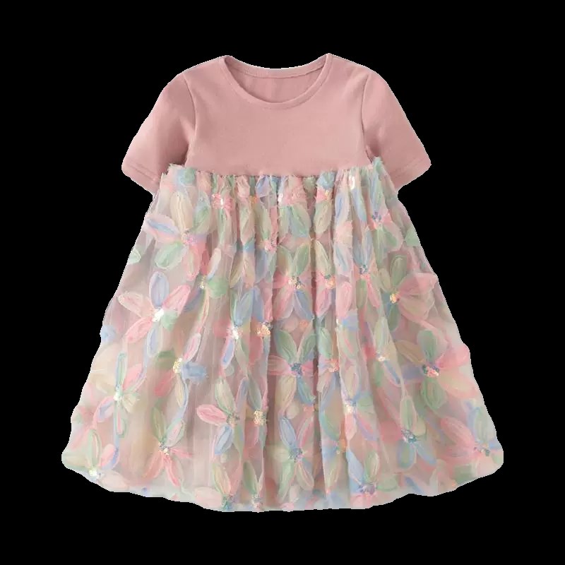 女童连衣裙夏款女宝宝礼服儿童裙子公主风衣服小女孩洋气长裙夏装