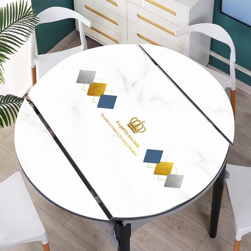 折叠圆桌桌垫pvc桌布防水防油耐高温简约餐桌垫圆形盖布台布,居家布艺,桌布,淘宝优惠券,粉丝福利购,淘宝优惠卷