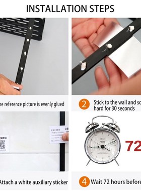 Bathroom Shelf Punch-Free Shower Caddy Corner Frame Wall Mou