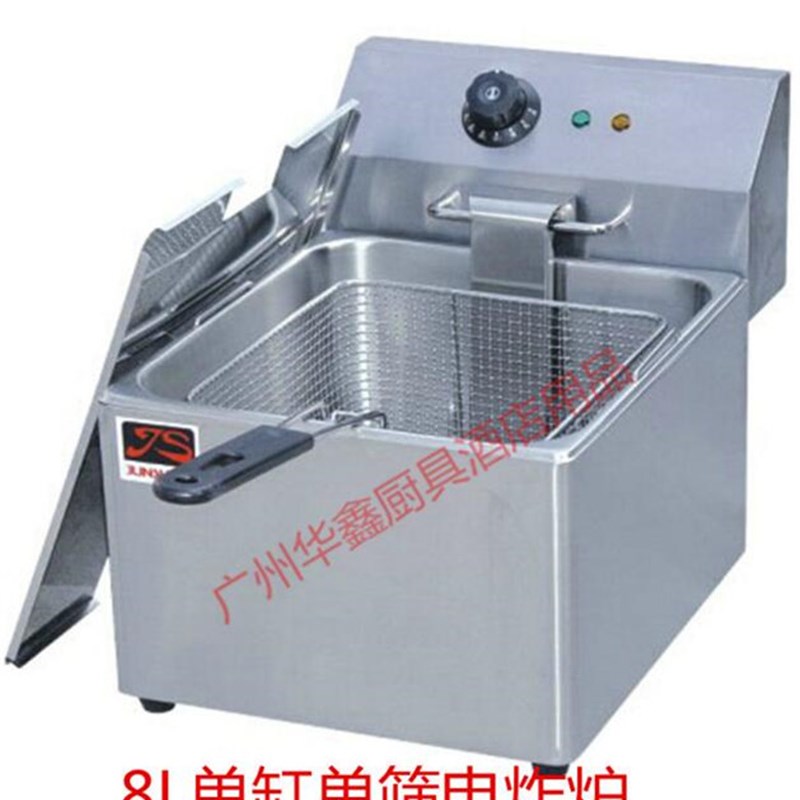 速发骏昇 JS-8L单缸单筛电炸炉 单缸商用 电热油炸锅 炸油条机 8