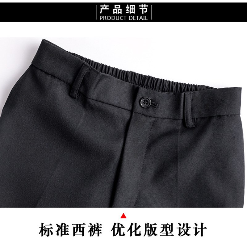 男童黑色西裤儿j童背带裤加肥加大演出裤子学生胖童宽松西装裤长