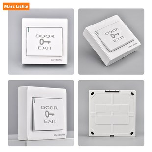面板超薄86型明装自复位回弹开关墙壁门禁开关出门按钮220V电源