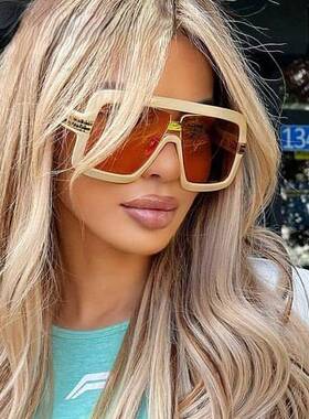 工厂销Oversized glansses Square Sunglasses For Women Luxury