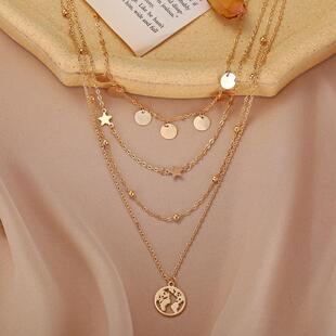 women 速发Necklace chain clavicle ожерелье项 fashion