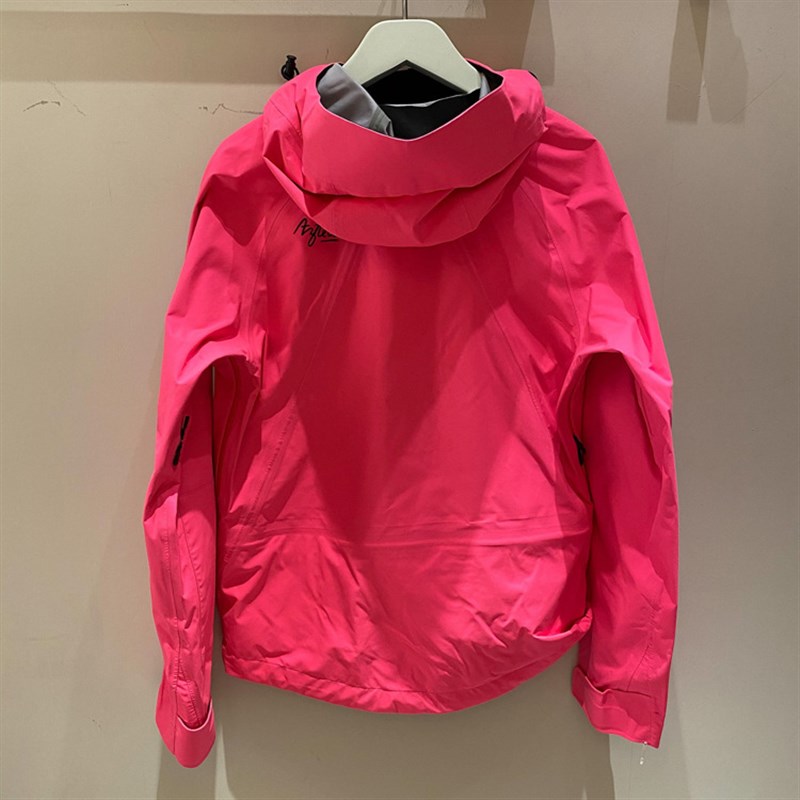 2021秋冬新款连帽长袖防风拉链外套户外运动粉色休闲宽松冲锋衣潮