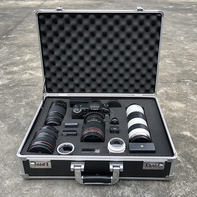 安全收纳单反相机箱子摄影器材镜头防潮密封干燥柜防震海绵盒手提
