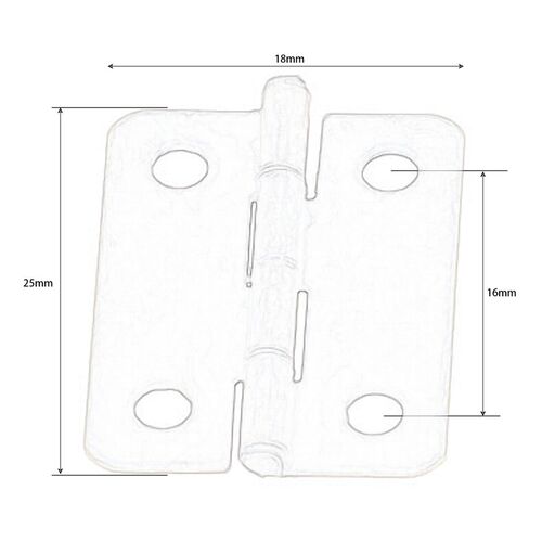 10Pcs Antique Cabinet Hinges  Accessories Boxes Decorative H