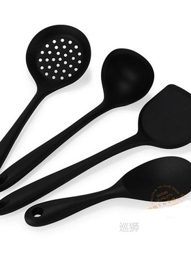 4Pcs/set Silicone Kitchen Tools Cooking Spoon Spatula Scoop