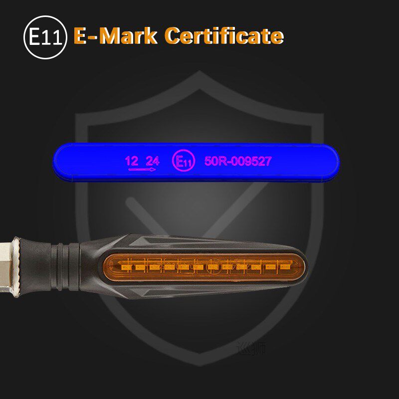 Motorcycle Turn Signal Light E11 Mark Built Relay 335SMD Tur