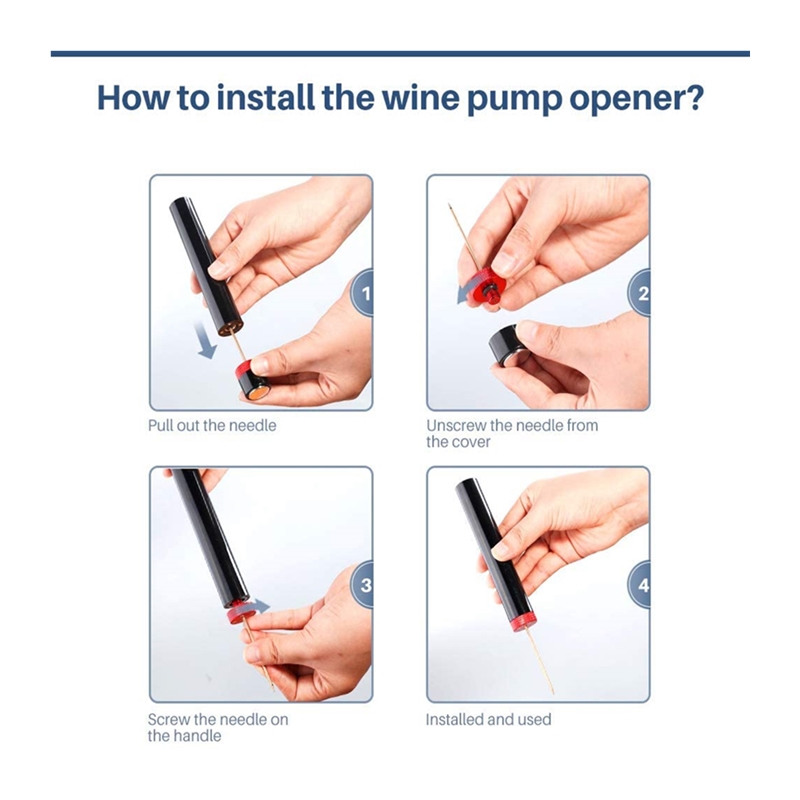 极速Air Pump Wine Bottle Opener Safe Portable Stainless Stee