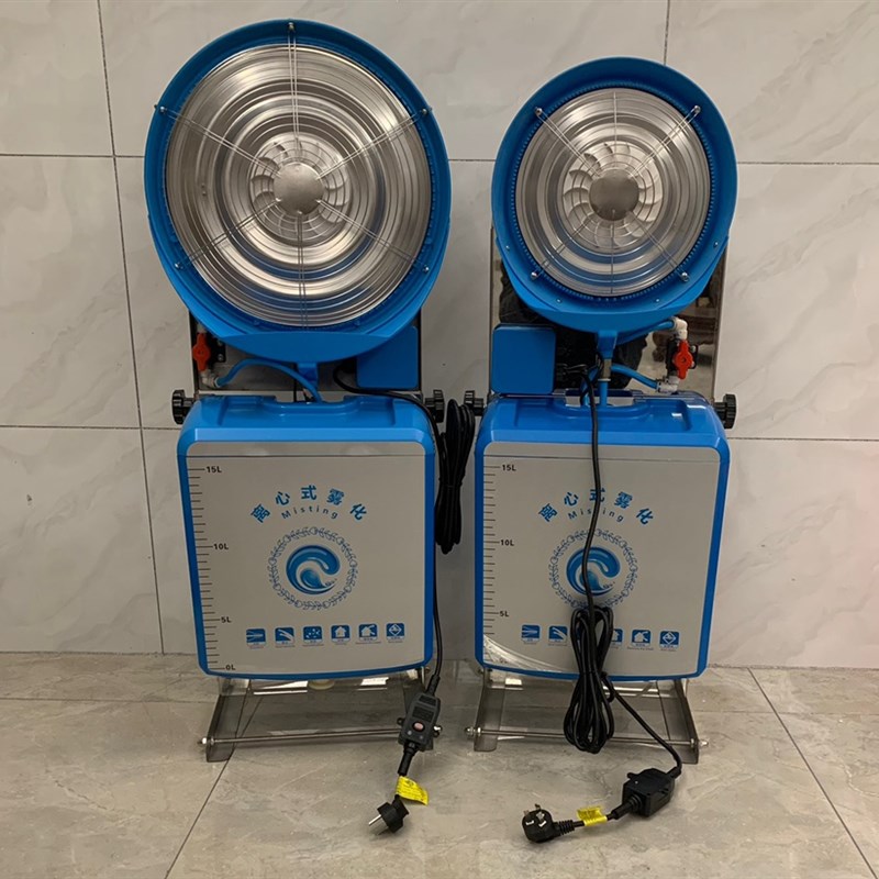 推荐养殖畜牧猪场l人员通道消毒室喷雾机水雾化落地离心式加湿器