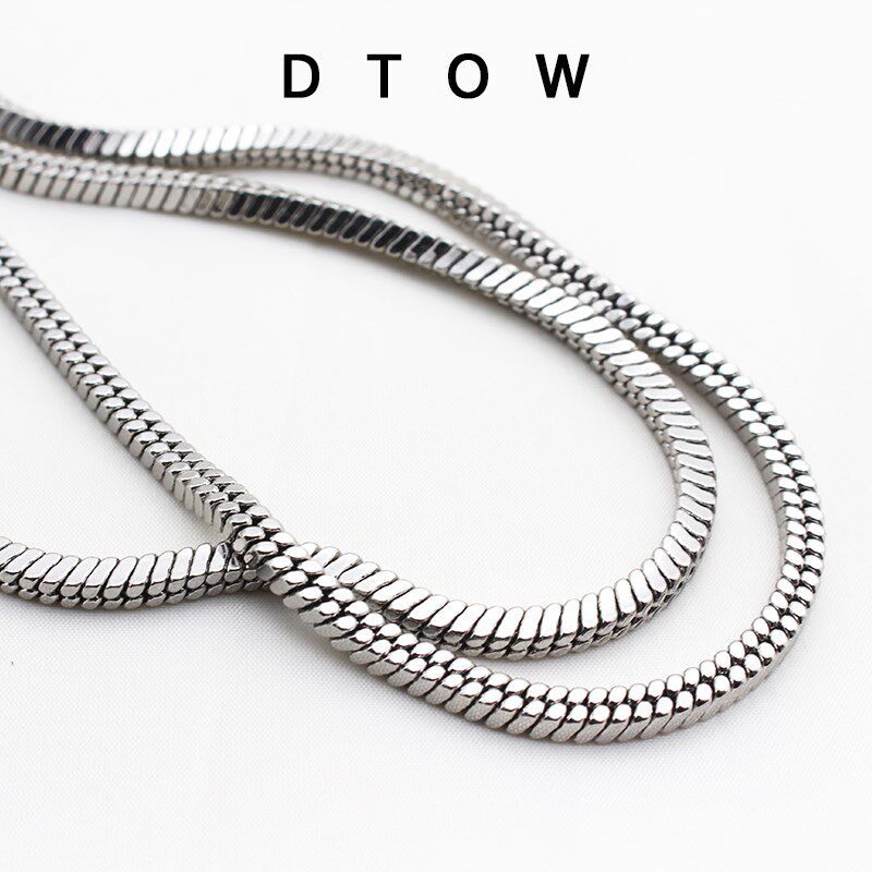 蛇骨链条包金属肩带小包包铜细链子替换包链皮具手袋配件斜挎包带