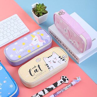 Kawaii Girls Unicorn for Cat Case Pencil School Flamingo