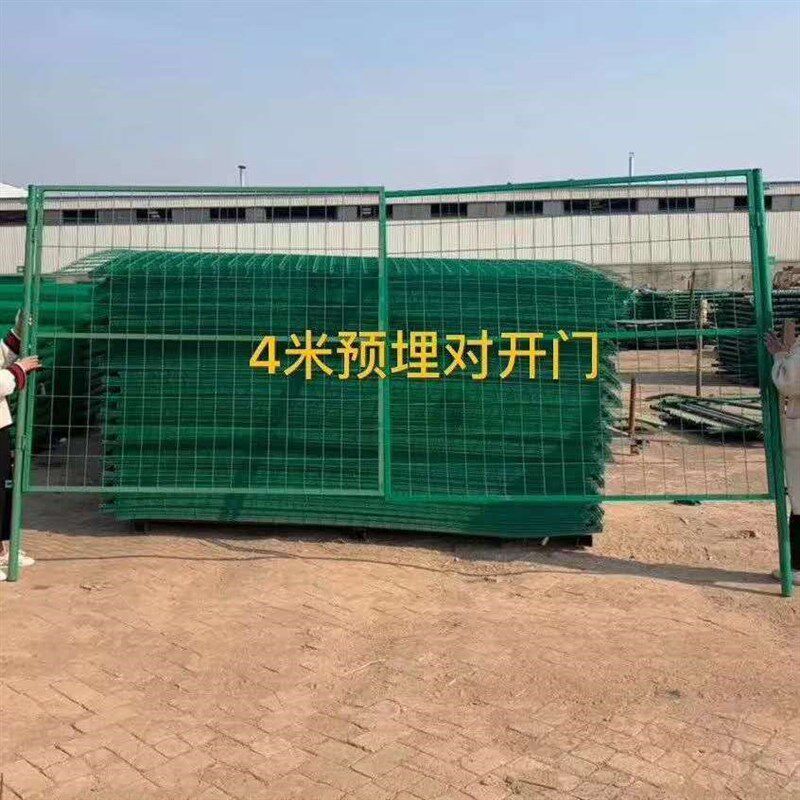 新品仓库b隔离门车间隔离门护栏门格栅门围栏门果园门铁丝网门圈_虎窝淘
