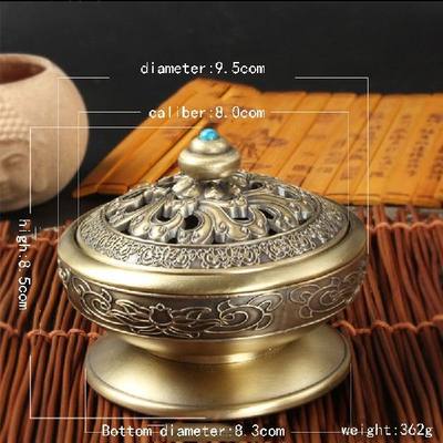 极速Zinc alloy incense burner aromatherapy stove with living