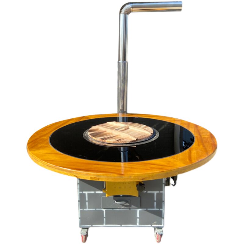 厂家农村移动大锅台柴火灶家用烧木柴地锅灶铁p锅炖灶台桌柴火鸡