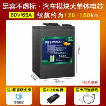 直销电动车60v20ah磷酸铁锂电池48v三轮车I72v100ah外送快递专用 电动车/配件/交通工具 电动车电池 原图主图