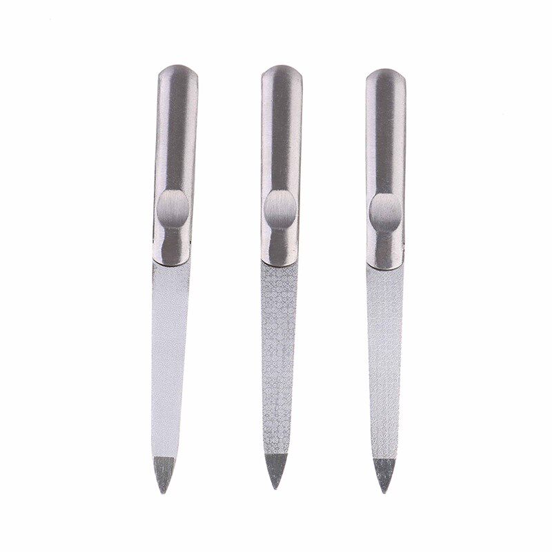 1pcs Professional Stainless Steel Nail File Buffer Metal Do