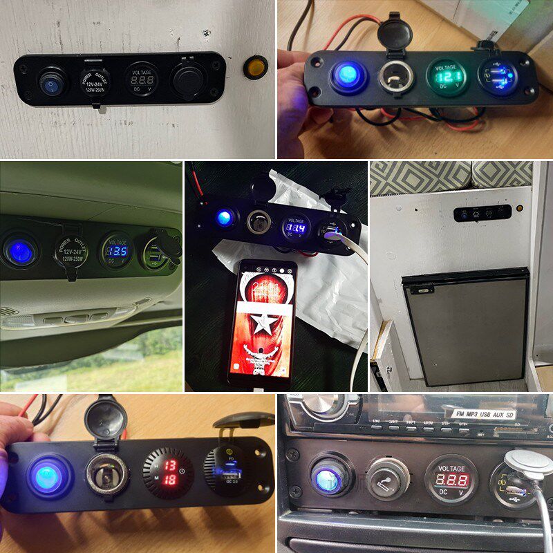 Dual QC3.0 Cigarette Lighter Socket Splitter Waterproof 12V