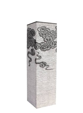 仿古祥云展示柱茶室玄关装饰新中式落地庭院拴马桩客厅复古大摆件