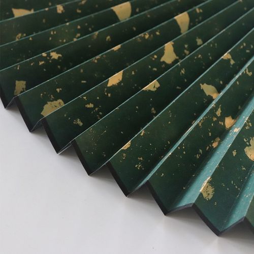 放鹤斋文玩折扇扇面超薄苏工扇面黑色白色彩色真金扇面8166​