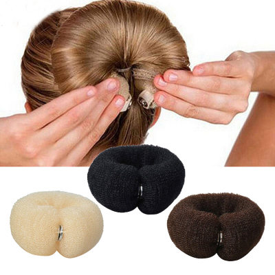 速发Fashion Hair Bun Maker Donut Magic Foam Sponge Easy Big