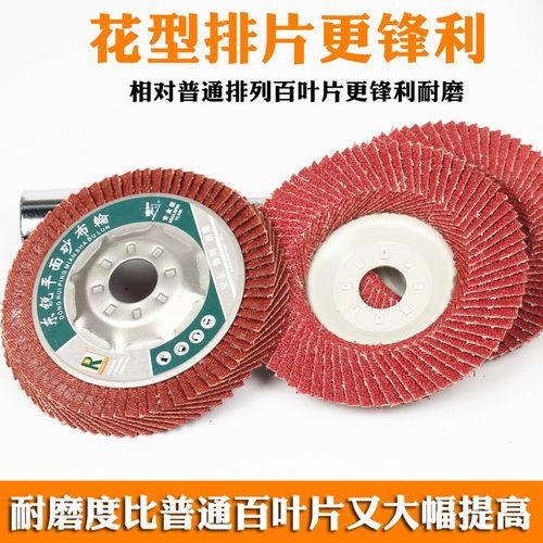 片金属片片抛光0磨百叶片角磨机加厚不锈钢10铁百叶轮轮光打磨盖