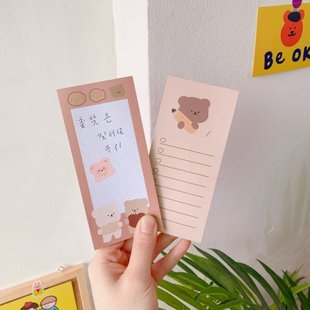 Pad Note List 极速Cute Memo Lis Fridge Grocery Bear for Pads