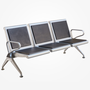 聚氨酯pu排椅三人位连排椅沙发候诊椅输液椅等候椅公共座椅机场椅