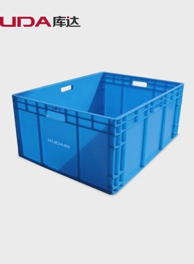 库达EU8633A塑料物流箱蓝色加厚周转箱仓库车间工业箱物流中转箱