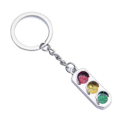 网红Red And Green Lights Traffic Light Keychain Car Key Chai