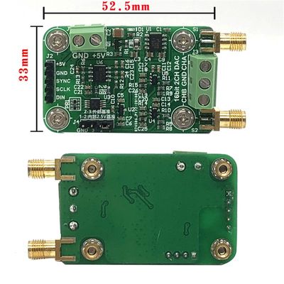 新品DAC8552模块n 高精度16位双路电压输出数模转换器 ±5V可调DA