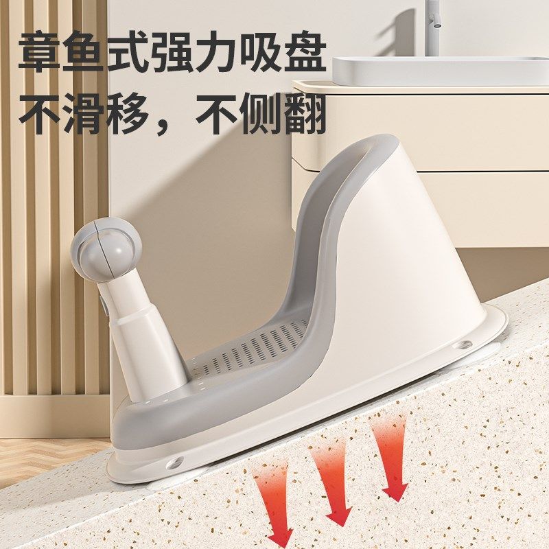 IUU婴儿洗澡座椅宝宝洗澡学坐椅神器新生儿童洗澡凳洗澡盆防滑凳图片